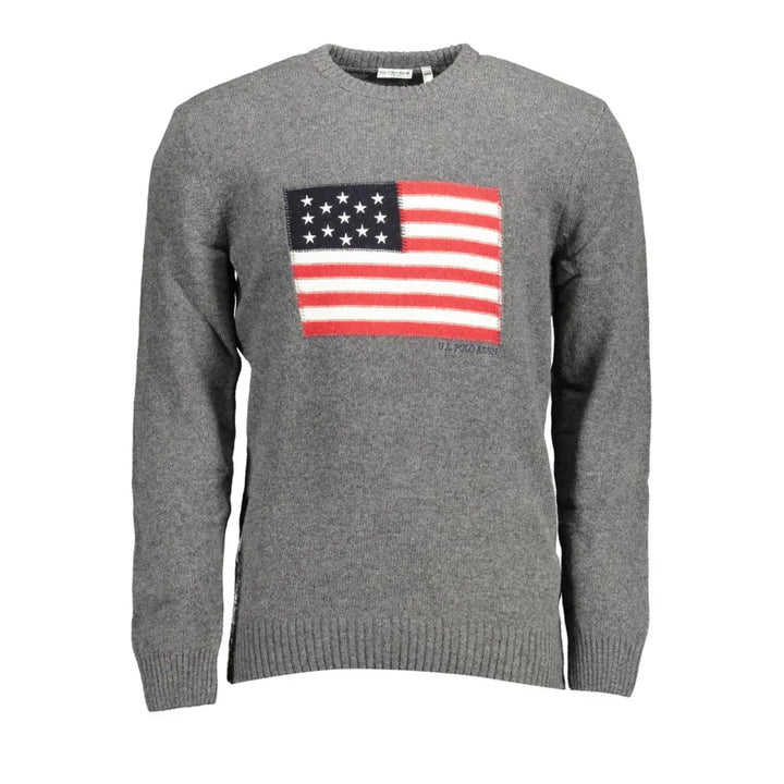 U.S. POLO ASSN. Gray Wool Men’s Sweater