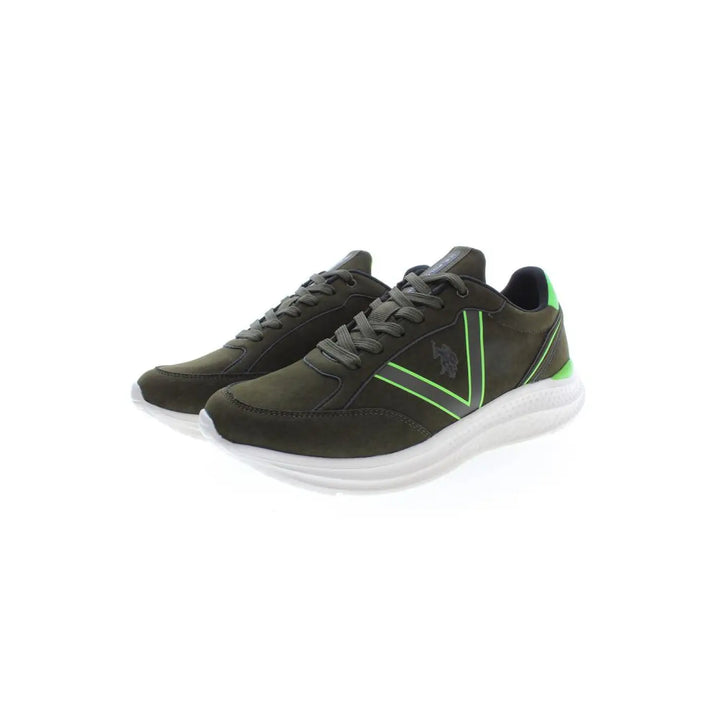 U.S. POLO ASSN. Green Polyester Men’s Sneaker