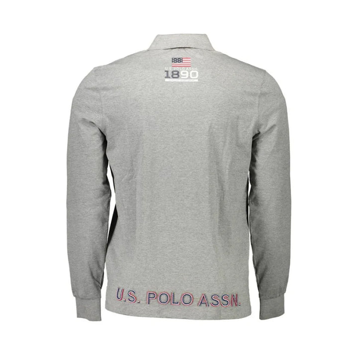 U.S. POLO ASSN. Grigio Cotton Men Polo Shirt