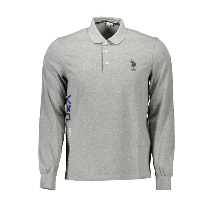 U.S. POLO ASSN. Grigio Cotton Men Polo Shirt