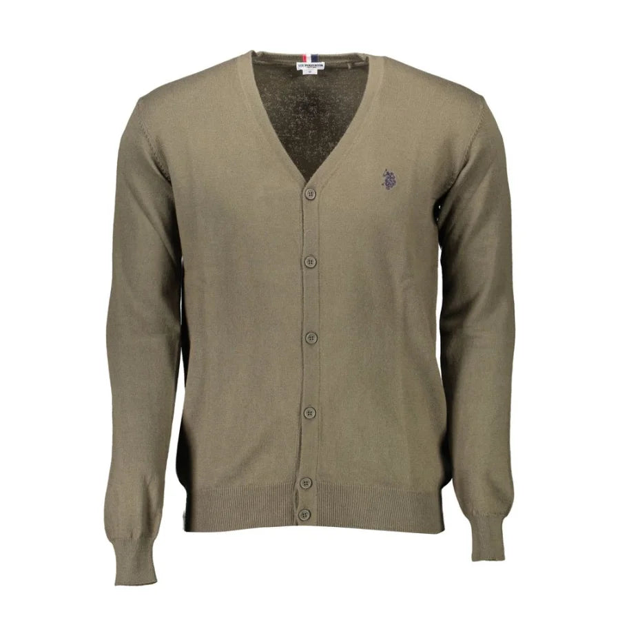 U.S. POLO ASSN. Verde Cotton Men Cardigan