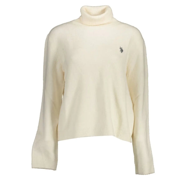 U.S. POLO ASSN. White Acrylic Women’s Sweater