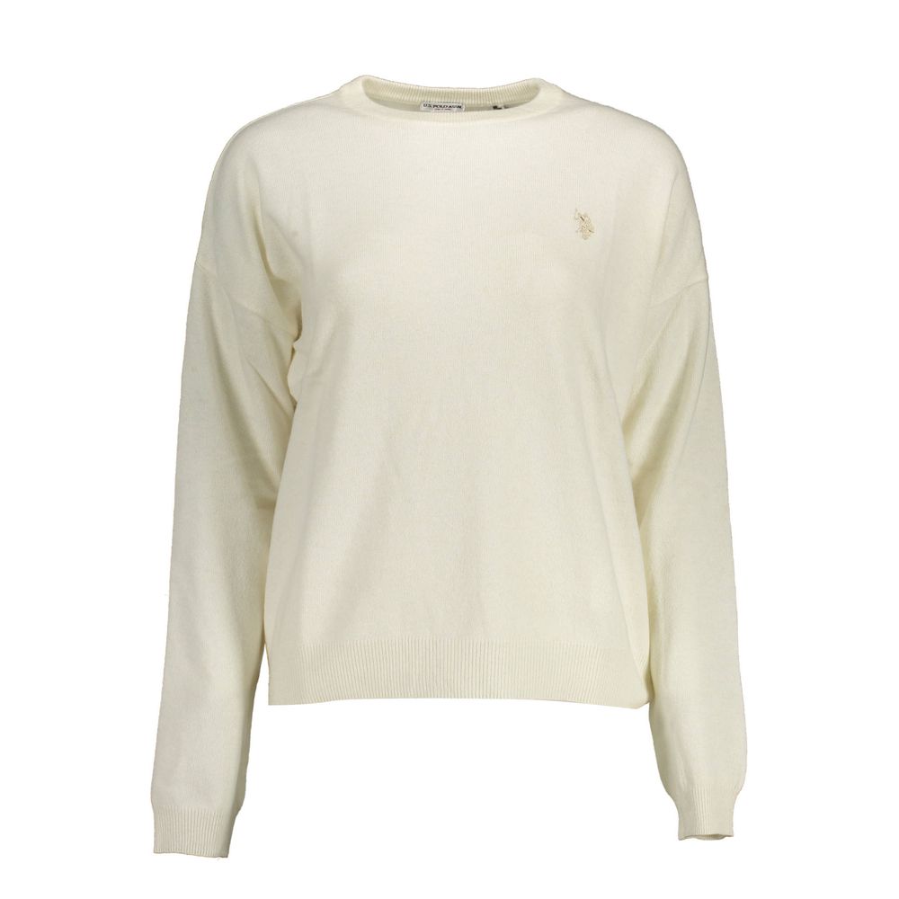 U.S. POLO ASSN. Sweaters - White Fabric Women’s Sweater