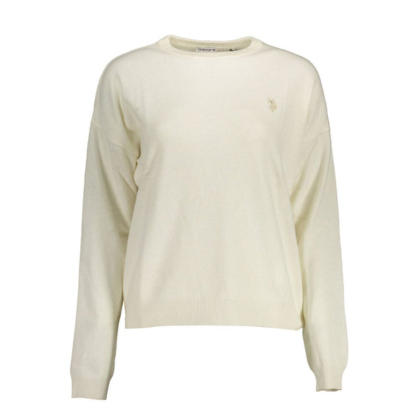 U.S. POLO ASSN. Sweaters - White Fabric Women’s Sweater