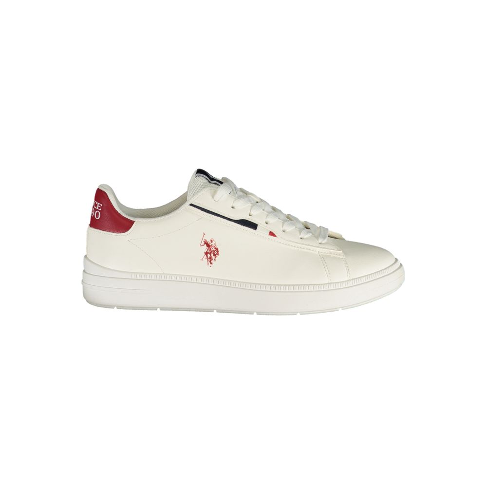 U.s. Polo Assn. White Polyurethane Men’s Sneaker