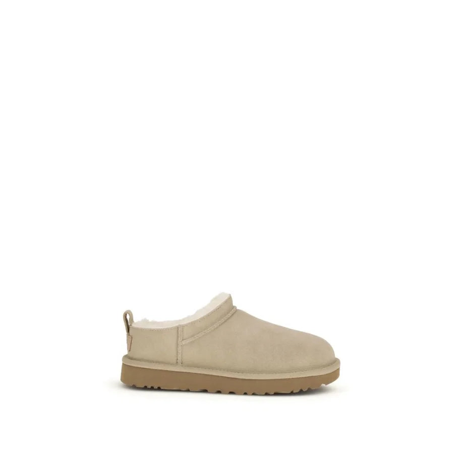 UGG Beige Calf Leather Bos Taurus Ankle Boots