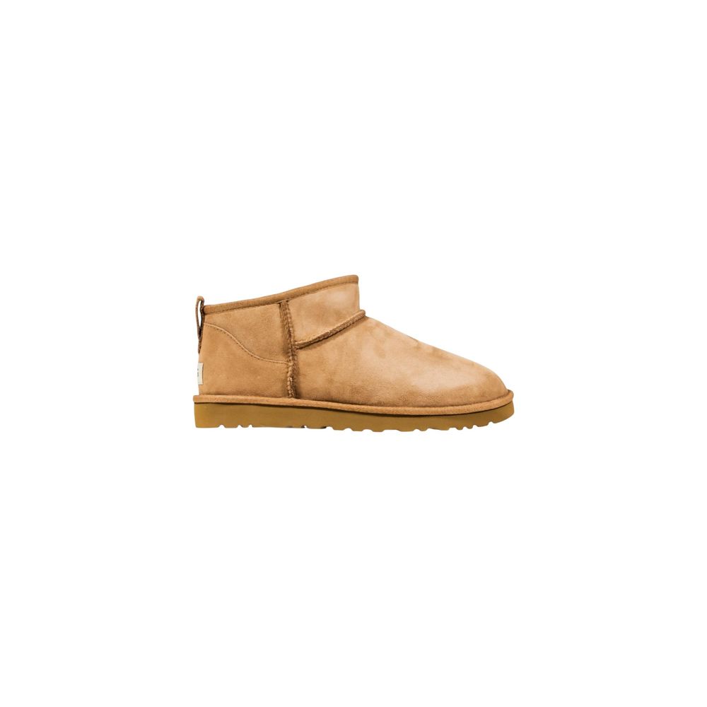 Ugg Beige Leather Ankle Boots