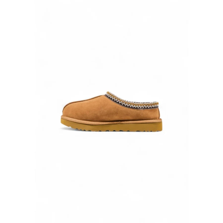 UGG Beige Leather Ankle Boots