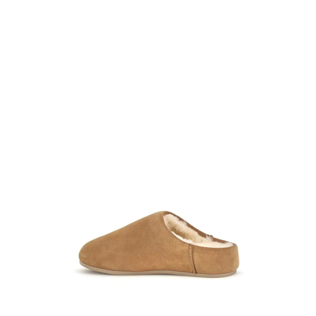Ugg Beige Leather Mules