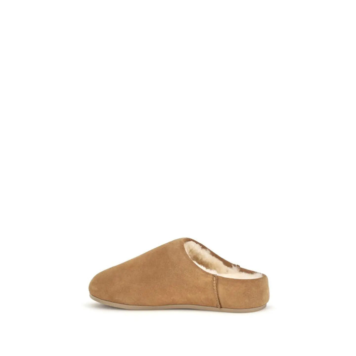 Ugg Beige Leather Mules