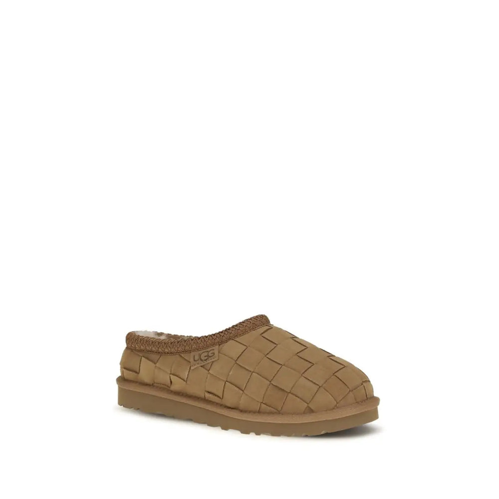 Ugg Beige Suede Leather Mules