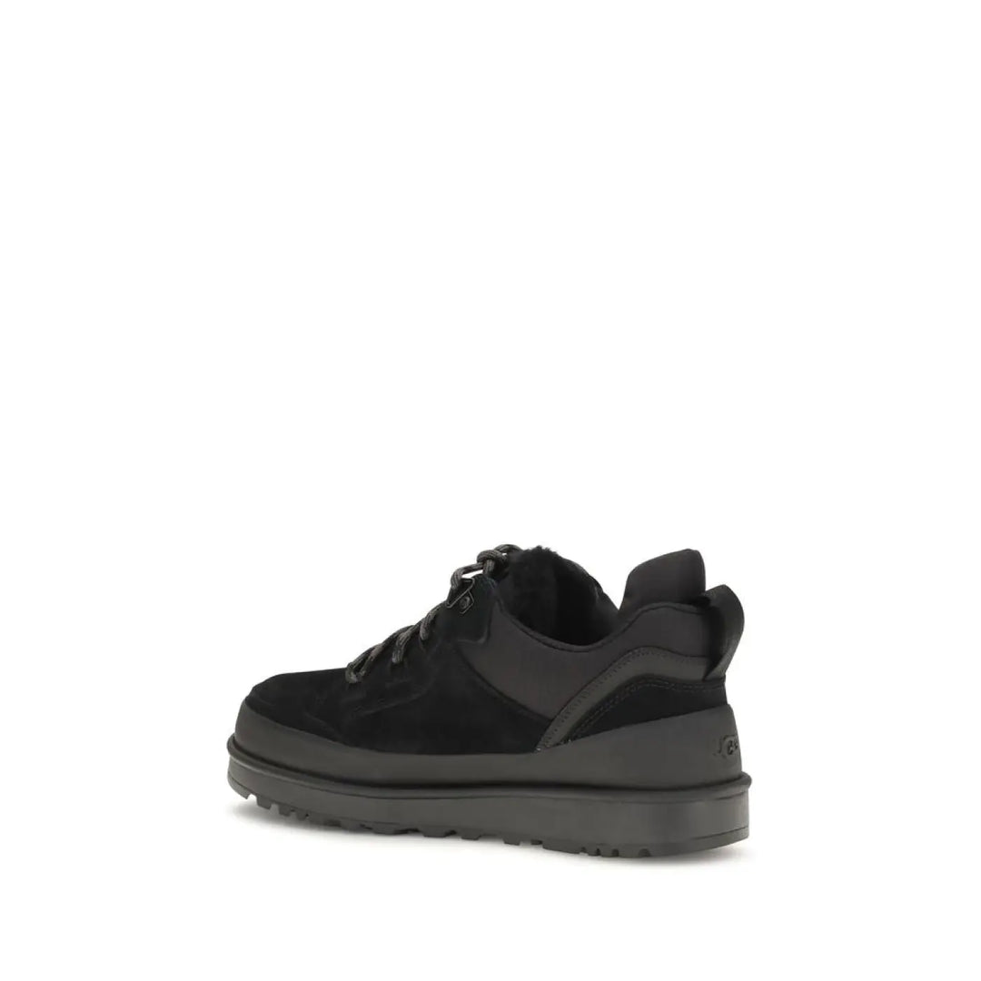 Ugg Black Calf Leather Bos Taurus Athletic Sneakers