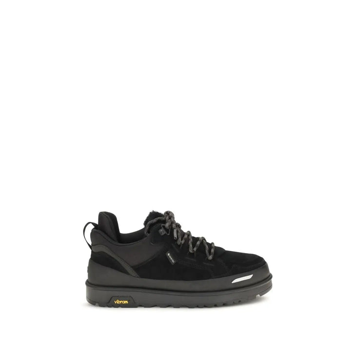 Ugg Black Calf Leather Bos Taurus Athletic Sneakers