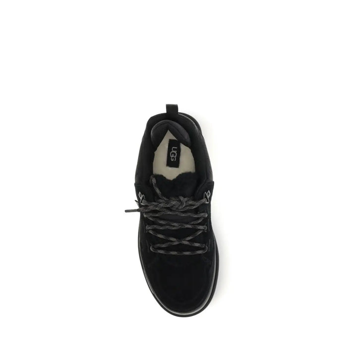 Ugg Black Calf Leather Bos Taurus Athletic Sneakers