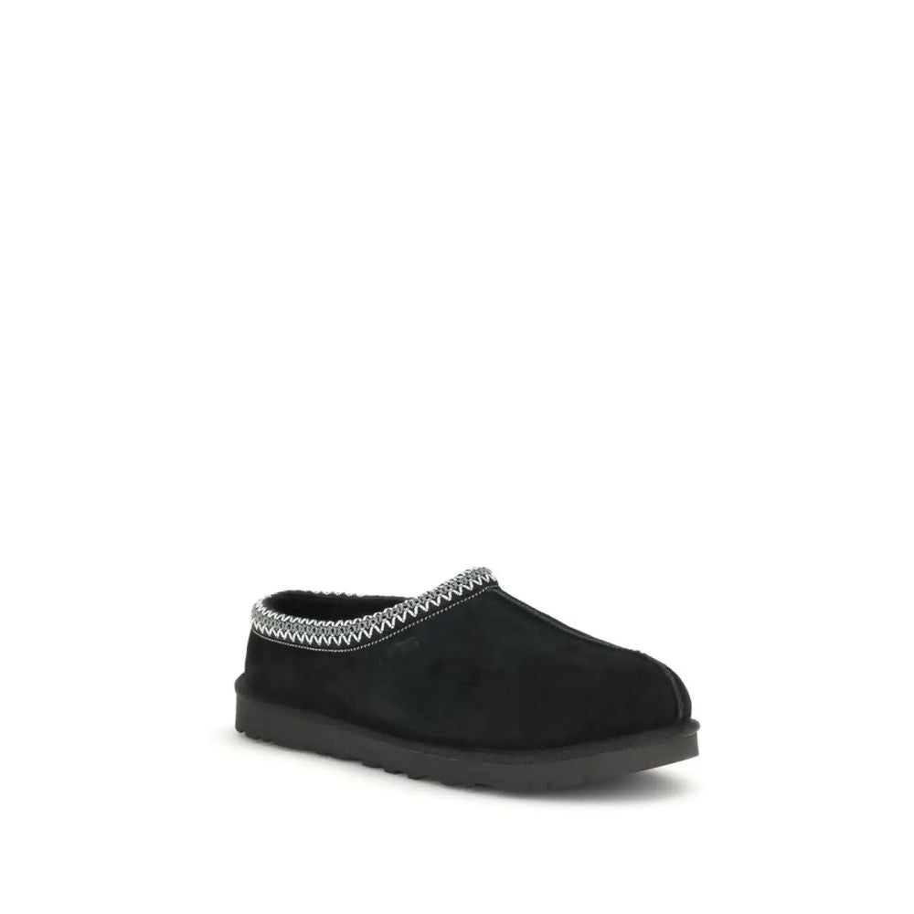 Ugg Black Calf Leather Bos Taurus Mules