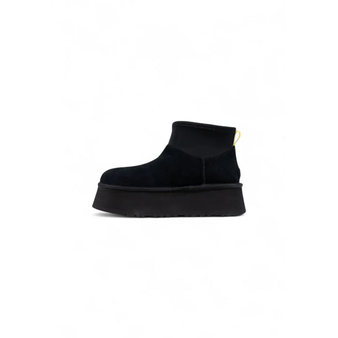 Ugg Black Suede Leather Ankle Boots