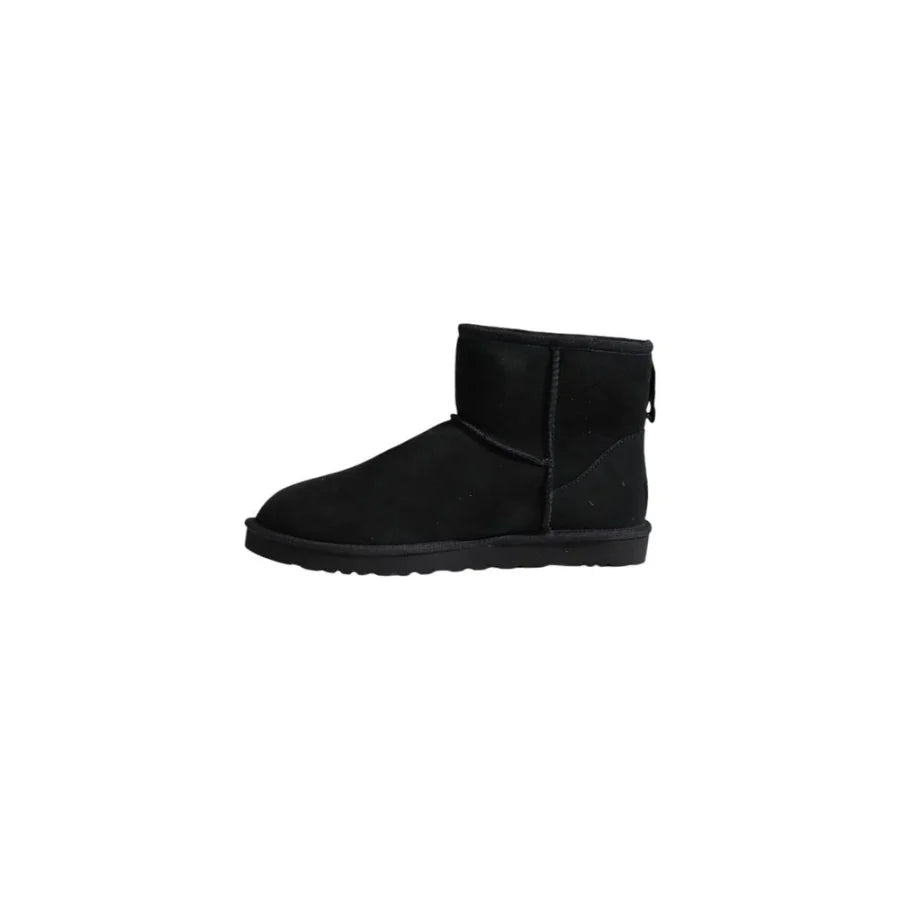 UGG Black Suede Leather Ankle Boots