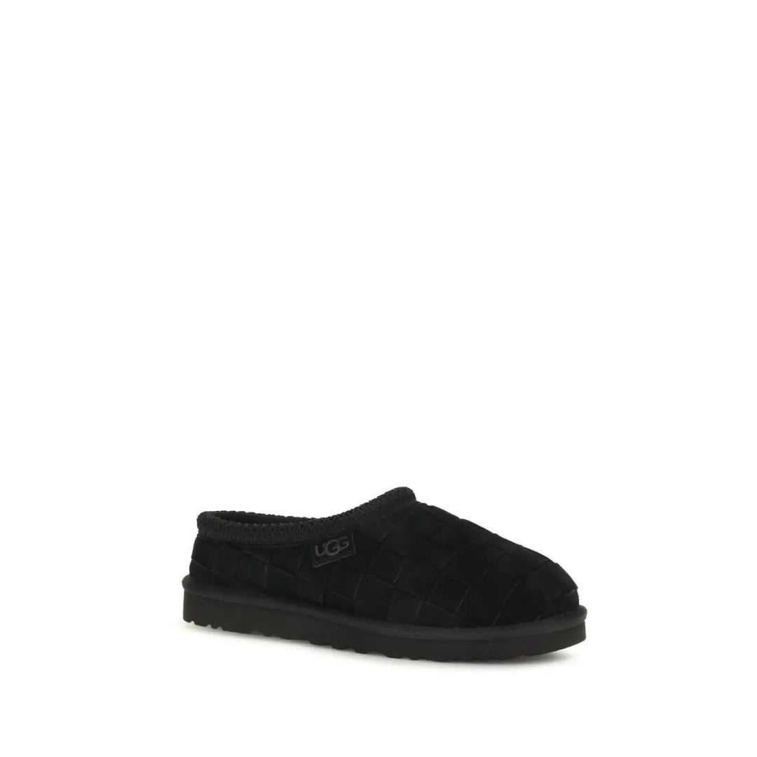 Ugg Black Suede Leather Mules