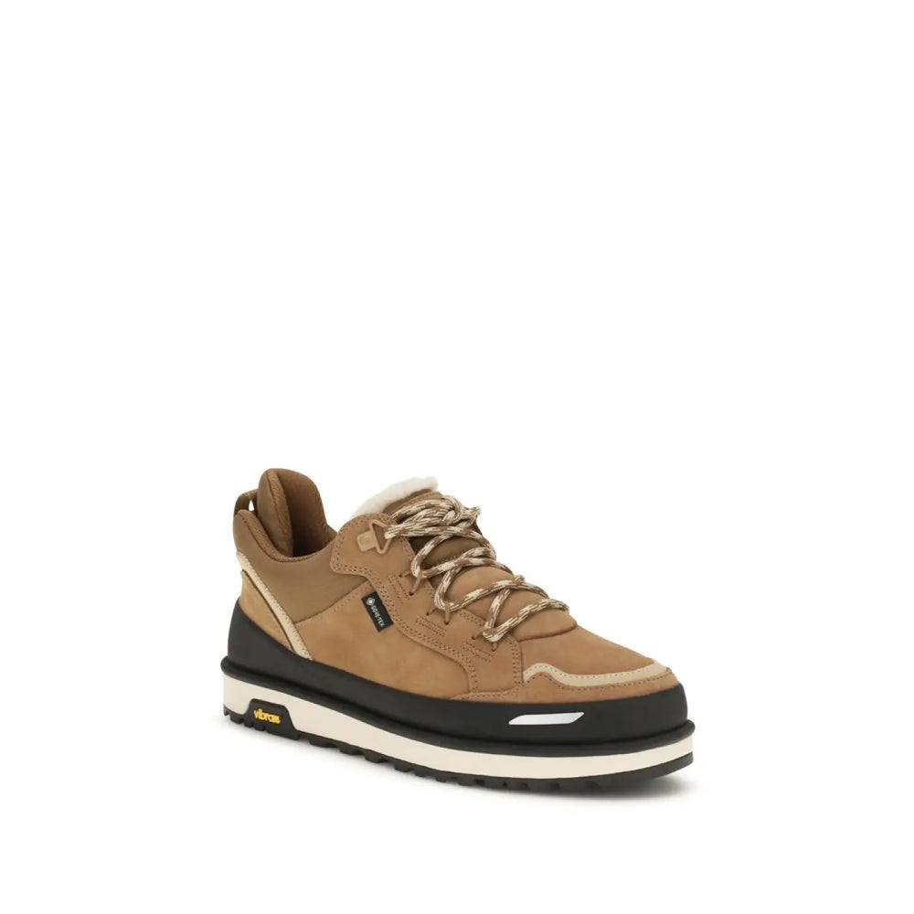 Ugg Brown Calf Leather Bos Taurus Athletic Sneakers