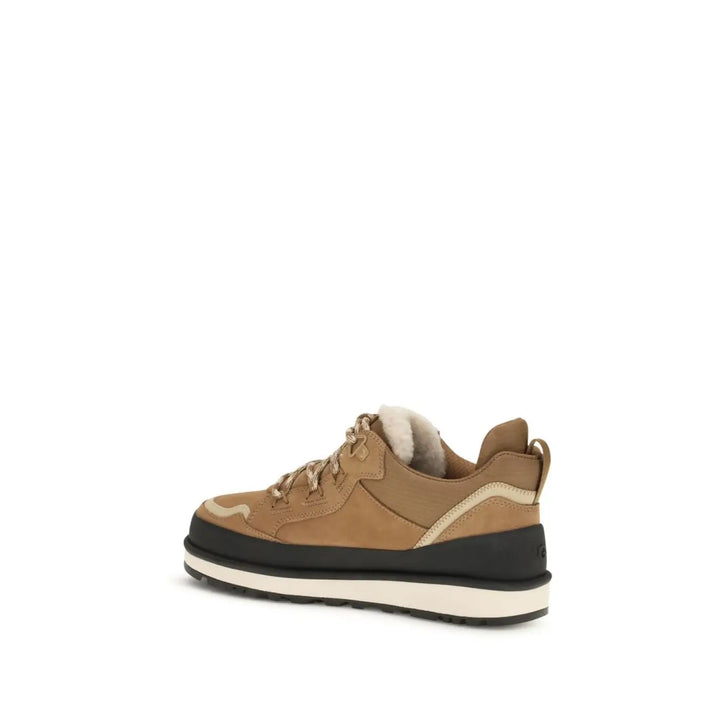 Ugg Brown Calf Leather Bos Taurus Athletic Sneakers