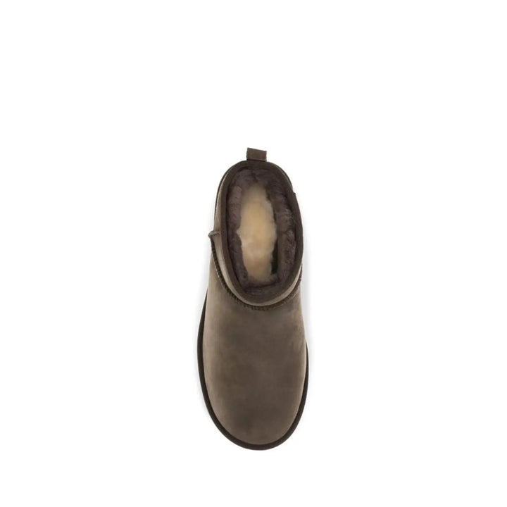 Ugg Brown Leather Ankle Boots