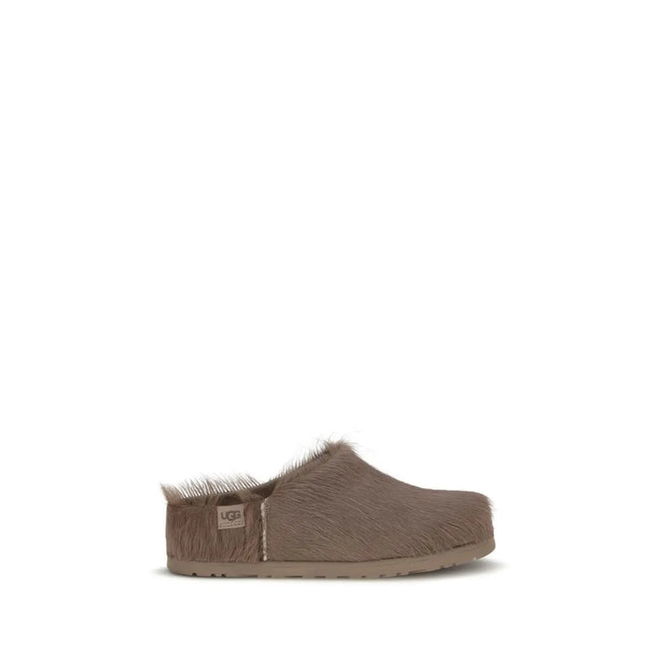 Ugg Brown Nubuc Leather Clogs