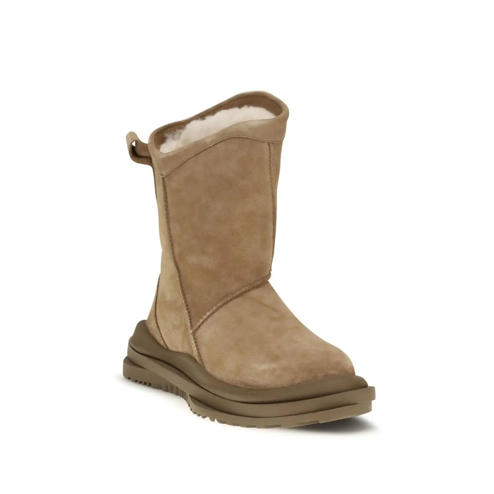 Ugg Brown Suede Leather Ankle Boots