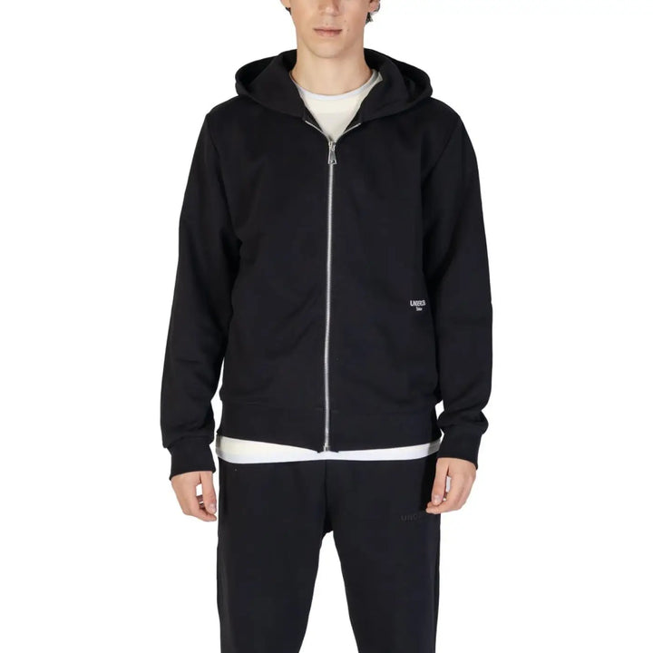Underclub Black Cotton Hoodie