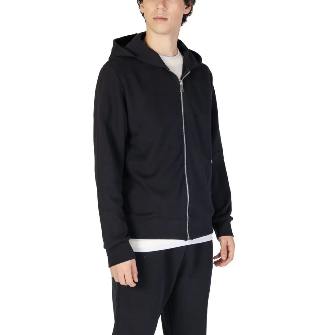 Underclub Black Cotton Hoodie