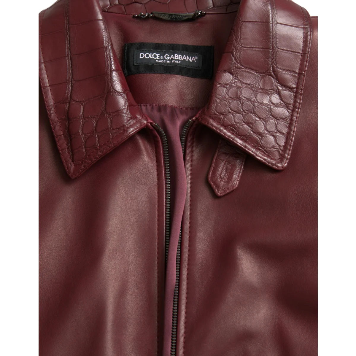Unforgettable Dolce Gabbana Leather Biker Jacket &