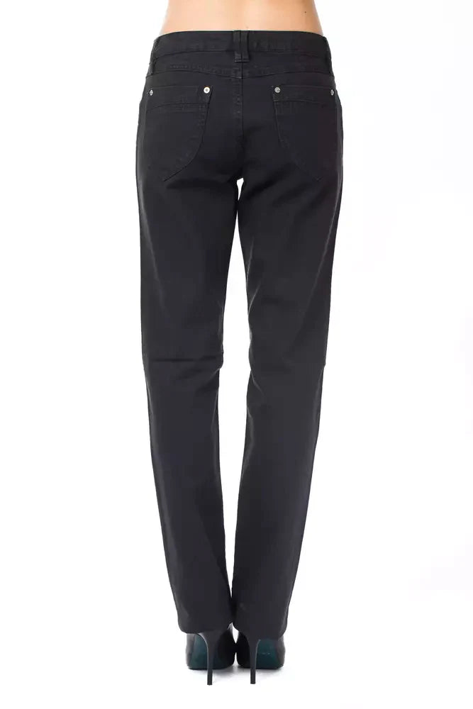 Ungaro Fever Blue Cotton Women’s Regular Fit Jean