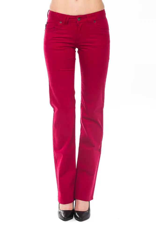 Ungaro Fever Red Cotton Women’s Pants