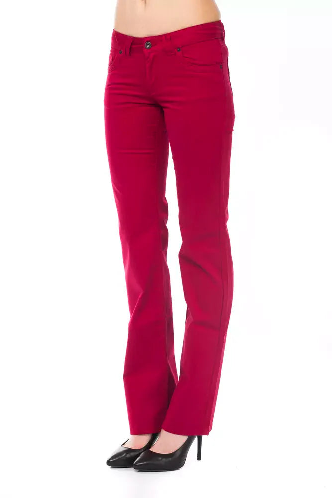 Ungaro Fever Red Cotton Women’s Pants