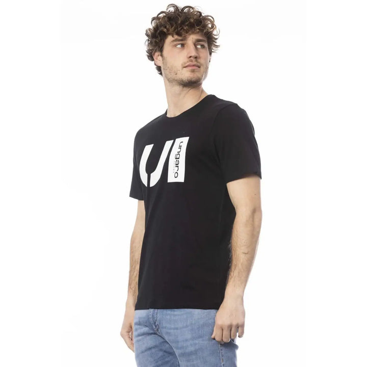 Ungaro Sport Black Cotton Men’s T-Shirt