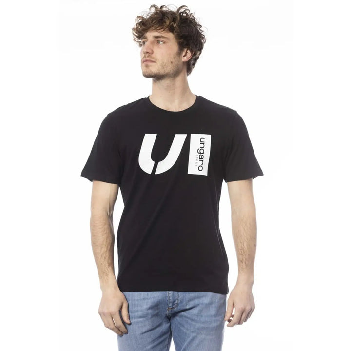 Ungaro Sport Black Cotton Men’s T-Shirt
