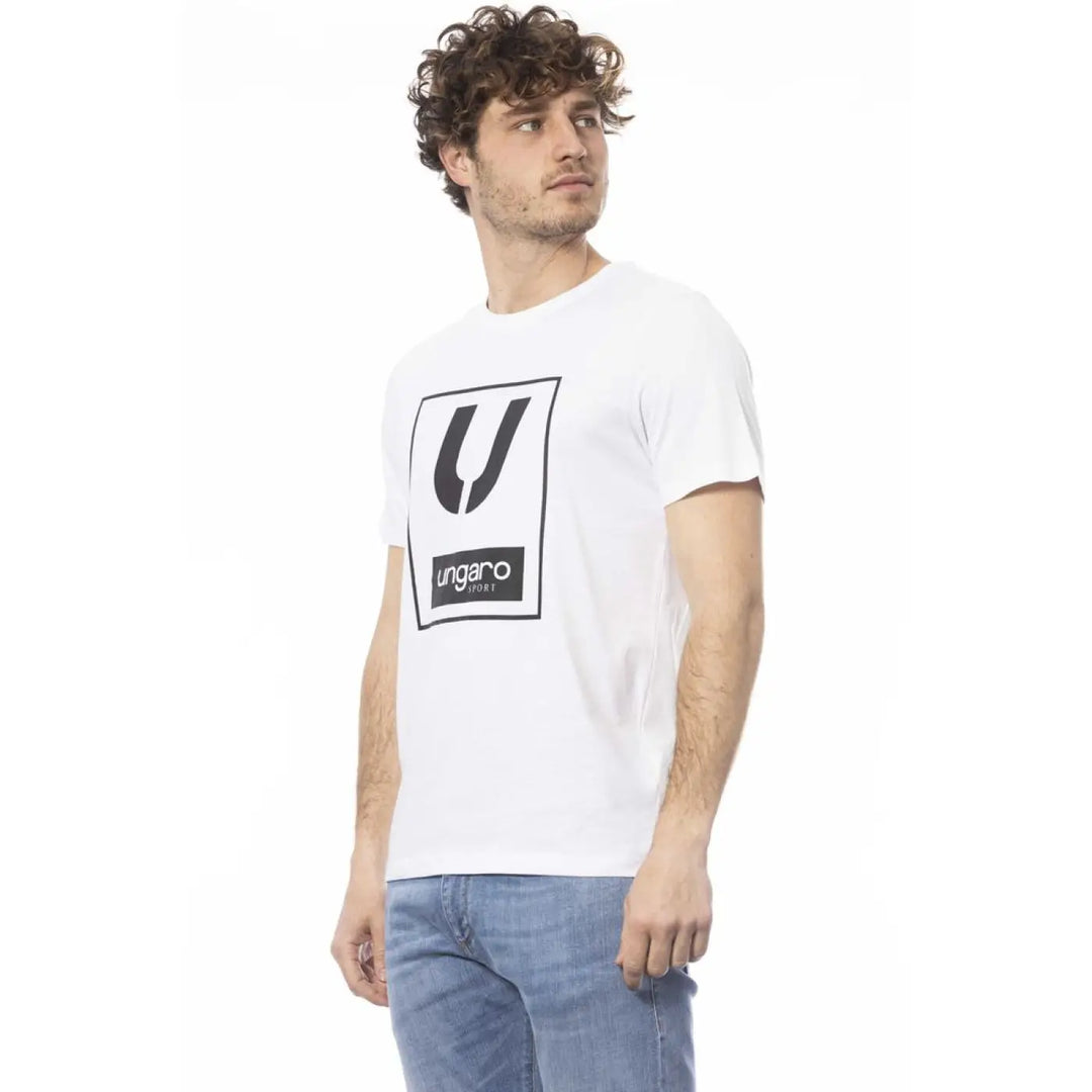 Ungaro Sport White Cotton Men’s T-Shirt