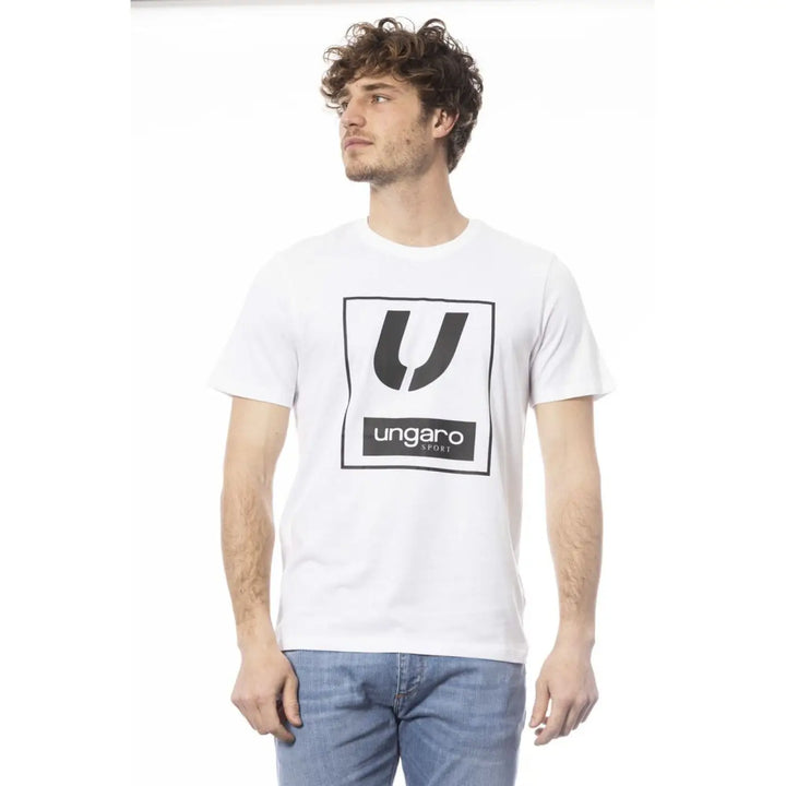 Ungaro Sport White Cotton Men’s T-Shirt