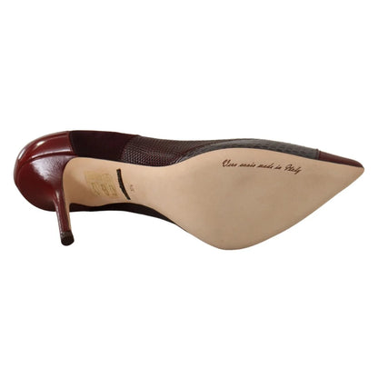 Unleash High Fashion Gabbana Exotic Leather Multicolor Pumps Dolce &