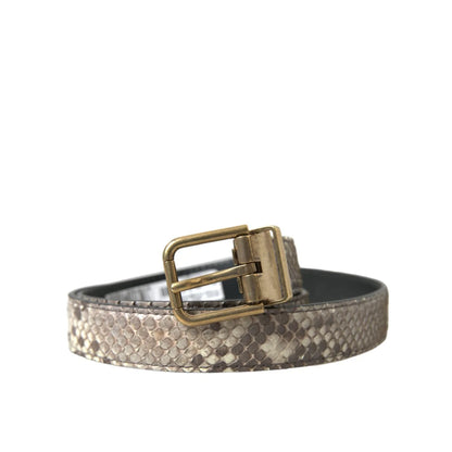 Unleash Italian Style With Dolce Gabbana Metal Buckle Leather Belt &