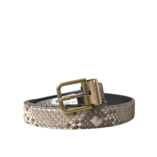 Unleash Italian Style With Dolce Gabbana Metal Buckle Leather Belt &