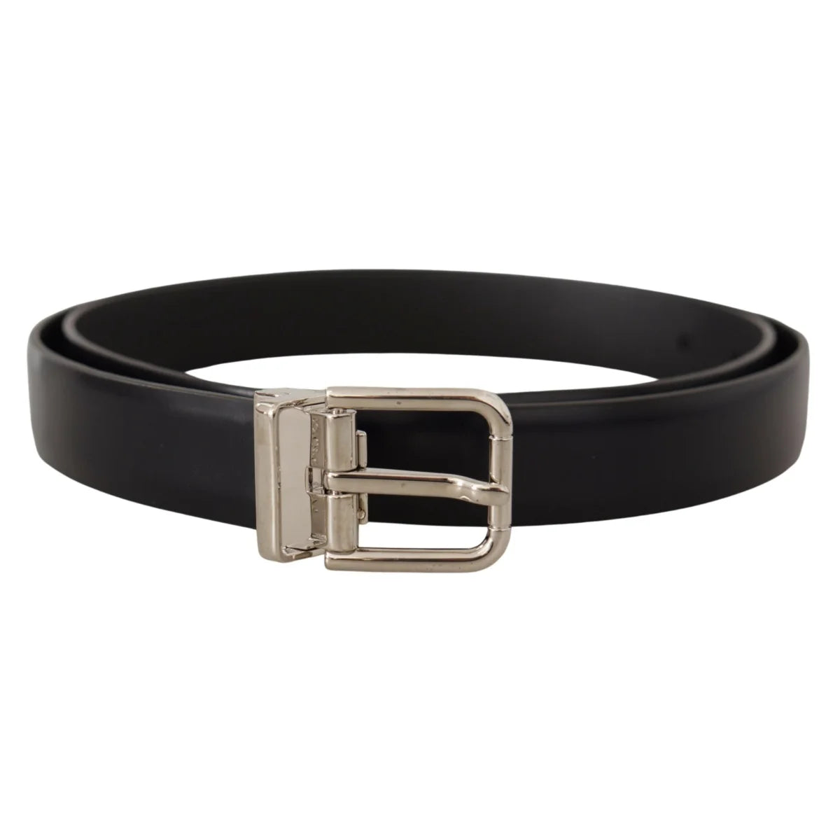 Unleash Style Authentic Dolce and Gabbana Leather Belt with Metal Buckle &