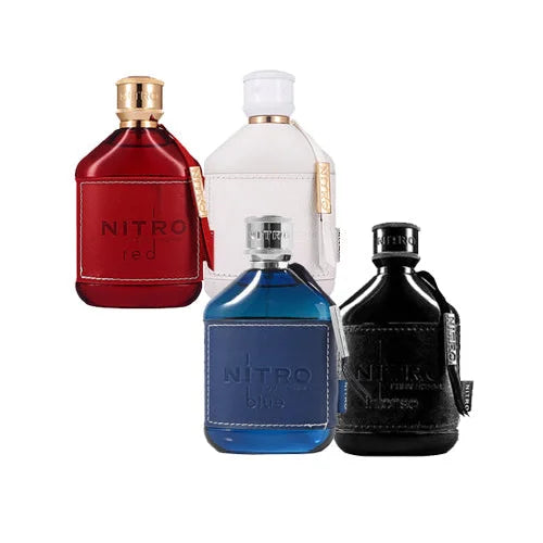 Dumont Nitro Red White Blue Intense Power Bundle for Unmatched Elegance PerfumeBox.com