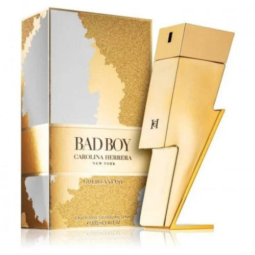 Bad Boy Gold Fantasy by Carolina Herrera Amber Woody Mens Cologne Men’s