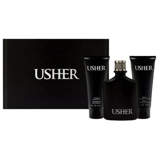 Usher Gift Set with Eau De Toilette and Aftershave Soother Men’s Sets