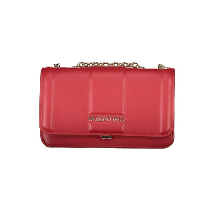 Valentino Bags Chic Red Chain Shoulder Bag Bold Sophistication Mario