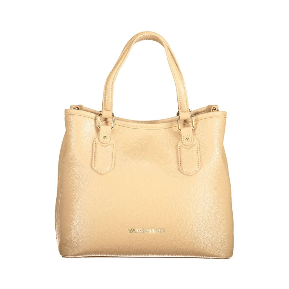 Valentino Bags Elegant Beige Handbag for Bold Sophisticated Clothing Style Mario