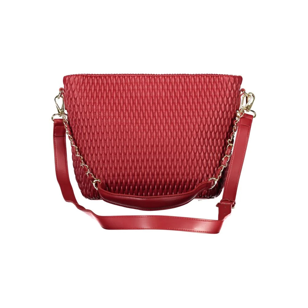 Valentino Bags Rosso Red Handbag with Removable Shoulder Handle Mario