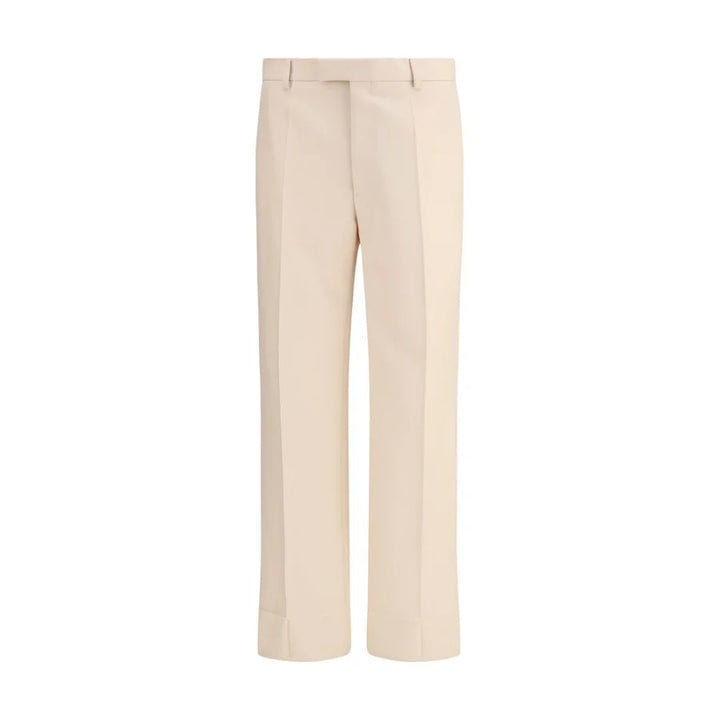Valentino Beige Fleece Wool Dress Pants