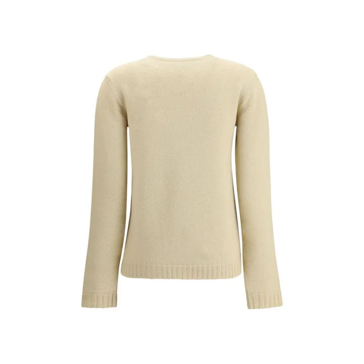 Valentino Beige Fleece Wool Sweatshirt