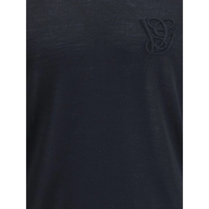 Valentino Black Fleece Wool Sweatshirt